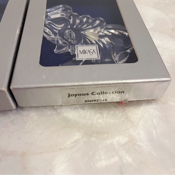 Mikasa Crystal Glass Cherub Star & Harp Ornaments Boxed - Picture 15 of 15